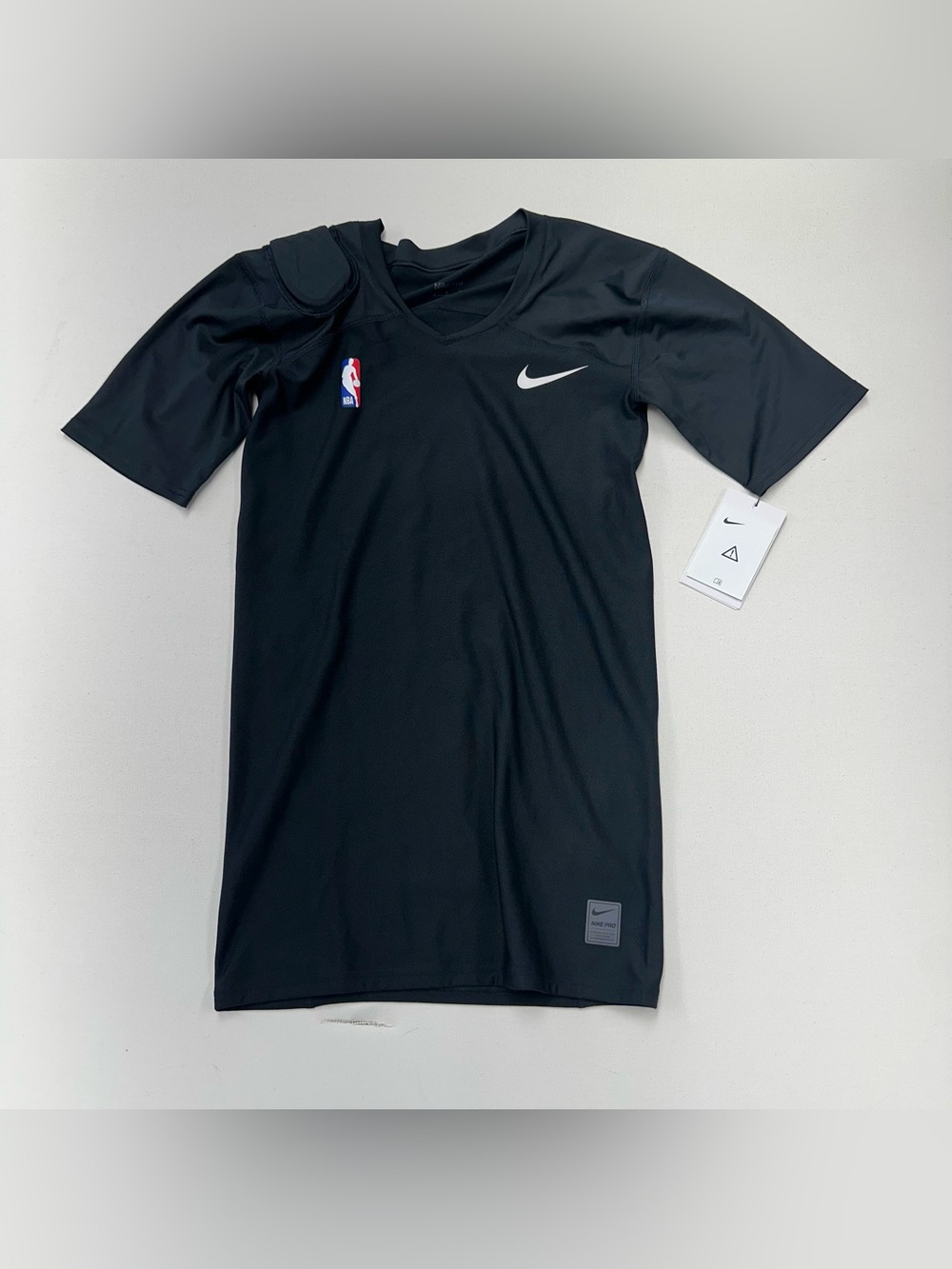Nike Pro NBA Team Player Issue Compression Shirt BQ2419-010 Men's Small Black